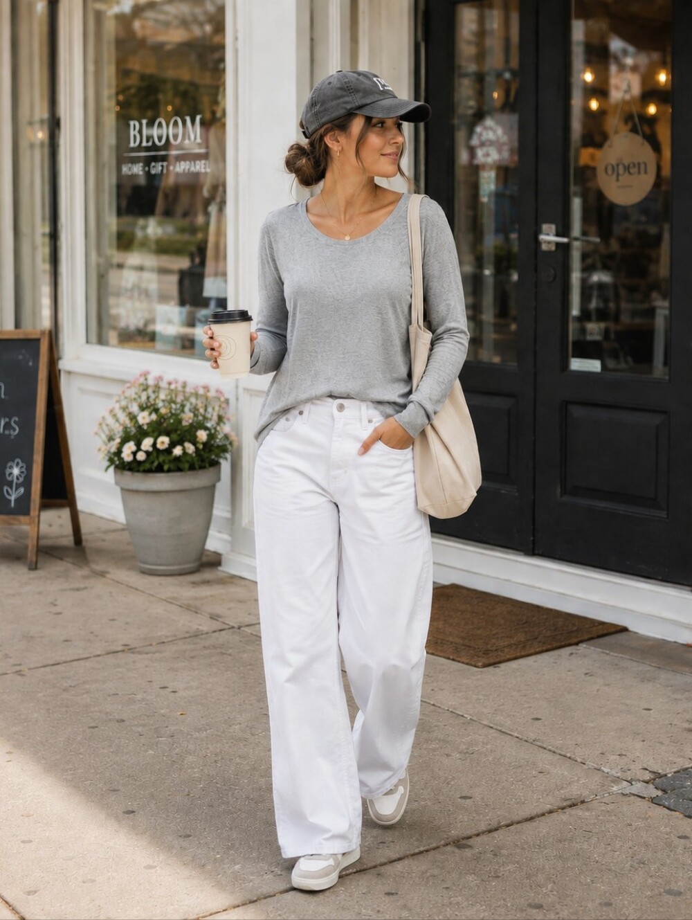 Zara Basic Fine Knit Lightweight Sweater in Gray Coastal Minimalist Women's M